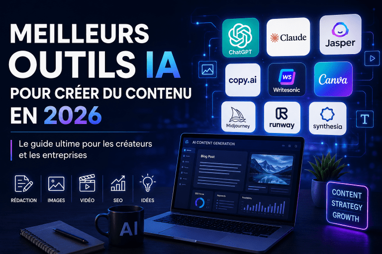 Meilleurs Outils IA pour Créer du Contenu en 2026